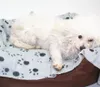 Coperta per animali domestici Grove Piccola stampa della zampa Pet Cat Dog Coperta in pile morbido pile Dog Cat Puppy Coperta in pile Letti Mat Cuccia calda LSK127