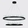 Modern LED Chandeliers lustre Crystal Chandelier Luxurious Circular Iceberg Crystal Chandelier Lighting New ring crystal chandelier