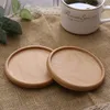 Wooden Coasters Round Square Beech Wood Black Walnut Mat for Drink Cups Cafe Bar Home Kitchen Table Protector Mats