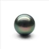 Enorme 10mm Tahitian Black Blue Round Losse Pearl Undrilded