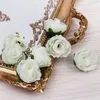 100pcs/lot artificial rose flower head simulation silk flower DIY wedding decoration wreath rose flower wall