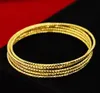 2019 sand gold smooth bracelet jewelry gold-plated imitation gold ladies bracelet 999 jewelry super thin line bracelet Thailand 24k gold lon