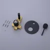 Torneiras Escondidas Banheira Misturadora Torneira Escovada Ouro Preto 1/2 CD Bathroon Torneira com Cabeça de Chuveiro de Mão 2Way Diverter Valve Set