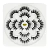 رموش رموش 5D Mink 7 أزواج طبيعية سميكة من الرموش الخاطئة مع حالات شكل زهرة لمكياج الجمال مزيف رموش العين التمديد أنماط جديدة