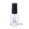 351015ml Empty Nail Polish Glass Bottle Clear Portable UV Gel Container Refilled Storage Box Square Round Makeup Tube Brush8543410