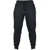 Homens Calças Casuais Moda Inverno Quente Sweatpants Calças Lã Calças Reta Calças Sólidas Loose Slim Hiphop Streetwear