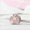 Passar Pandora Armband 30st Bagage Handväska Enamel Charm Bead Loose Pärlor för Partihandel DIY European Sterling Halsband Smycken Jul