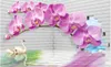 Individuelle Tapeten 3D-Stereo-Orchidee Raum Hintergrund Wand 3D Wandbilder für Wohnzimmer Tapete