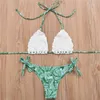 Bikini Mujer Seksi Tığ Bikini Mayo Kadınlar Set Mayo El Yapımı Örme Mayo Tanga Push Up Biquinis Feminino