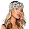 Ladies Sport Yoga Hårband Leaf Cross Wide Side Hair Bands Big Girls Teens Girls Bohemian Beach Headwear Women Stretch Headbands M1884