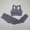 2 Piece Sports Suits Yoga Set Women Fitness Clothing Sportswear Racerback Sports Bra Sets Gym Workout Clothes