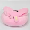 Coussin de chapeau en peluche en peluche de dessin animé de 7 couleurs avec des oreillers de cou de chaleur en forme de U beaux oreillers brodés colorés mignons DH0725