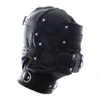 Sex Mask Adult Games Sex Produkte Soft-Sexy Fetisch PU-Leder Fesseln Kopfbedeckungen Hood Mask Slave Homosexuell Sex-Spielzeug Bdsm Knechtschaft Y200411