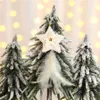 Guld silver julgran pentagram fjäder hänge juldekorationer fem-spetsig stjärna fjäder hängande ornament fest dekor jk1910