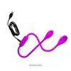 Pretty Love USB wiederaufladbar 12 Geschwindigkeiten Doppelkopf Vibratorserotica Sexspielzeug für Erwachsene für Frauen und Klitoris-Massage Y190612029920854