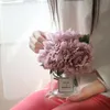 27 cm simülasyon ipek şakayık buket yapay şakayık ortanca şube ev dekor düğün dekorasyon çiçek el tutma şakayık buket