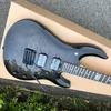 JP6 Music Man Ernie Ball JPX JohnPetrucci Черная электрогитара стеганый Кленовый топ подобранная бабка, Черная фурнитура, хвостовик Тремоло