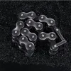 18mm 22mm Large Heavy Men039s Black Biker Motorcycle Chain Bracelet Punk Hiphop Cool Brush Black 316L Stainless Steel Bicycle B6692402