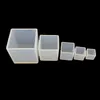 Square Cube Silicone Resin Molds for Polymer Clay Crafting Resin Epoxy Jewelry Making Tools 5 Size