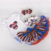 Set costumi di vestiti per bambine di cotone per il neonato per bambino tutu set tutu set neonati abiti da bambino