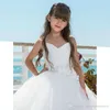 Cheap Simple Ball Gown Flower Girl Dresses For Weddings Sweetheart Flower Pleat First Communion Dress For Girls Kids Prom Dress Birthday