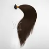 VMAE Avrupa Hint 1G Strand 100g Doğal Siyah Kahverengi Sarışın Düz Ön Yapıştırılmış U İpucu Ham Bakire Remy İnsan Saç Uzantıları