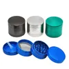 Classic Style Zinc Alloy Smoking Herb Grinder 40MM 50MM 56MM 63MM 4 Piece Metal Tobacco Grinder Smoke Grinders for Smoking Water Pipe