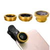 Oude Shark Draagbare 3-in-1 Telefoon Lens Kit met 180 graden FISHEYE + 0.67x Groothoek + 10x Macro-lens