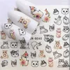 Designs Flowers Nail Sticker for Manicure Nail Art Decoration Cute Animal Bunny Ins Water Transfer Decals Fashion Finger Wraps Tips