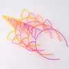 New Multicolor Antler ear headband Europe and America holiday headband glitter fashion unicorn hair accessories1663282