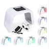 Avtagbar 7 färger PDF LED Mask Facial Light Therapy Skin Föryngring Device Spa Acne Remover Anti-Wrinkle BeutyAreatment 6 Sets / Lot DHL