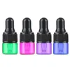 Variopinti mini bottiglie di vetro 1ml 2ml 3ml 5ml Essential Liquid Droper Bottle Bottle Defume flables fiale in vendita wb3240