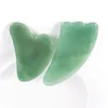 3st Jade Gua Sha Set Natural Green Jade Stone Gua Sha Facial Massage Scraping Tool Spa Acupunktur Skrapning Hälsovård