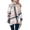 Quaste Mantel Schal 6 Farben Frauen Pullover Hoher Kragen Gestrickte Pullover Poncho Lose Schal Schals Frauen Cape LJJO7205