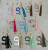 Luxury DHLPUS designer hot-selling style anti-epidemic keychain acrylic plus 5mm Korean velvet tassel pendant non-contact elevator button is