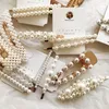 Ins Fashion Kids Designer Clips Coils Pearl Gold Girls Barrettes Hair Pin Boutique Teenage Girls Barrets Childre