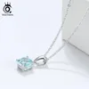 ORSA JEWELS 925 en argent Sterling femmes colliers 12 couleur mois chanceux pierre de naissance CZ Zircon pendentif collier pour les filles SN1185618234