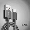 Type C Nylon Braided Micro USB Cables Charging Sync Data Durable Quick Charge Charger Cord for Android V8 Smart Phone mm