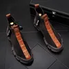 Ankle Martin Fall Black Boots 부팅 트렌디 한 남자 스노우 슈즈 캐주얼 청소년 반 남자의 가죽 신발 신발