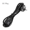 Wholesale 1.2M 3 PIN EU US AU UK Plug Cable Computer PC AC Power Cord Adapter for Printer Netbook Laptops Game Players Cameras Europe Powe Plugs