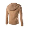 Höst Winter British Style Mäns ullrock Dubbelbröst Trench Coat Brand Clothing Top Quality Hooded Woolen Coat Men J18111151