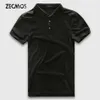 Schlanke Poloshirt Männer Slim Fit Luxus Polo Männer Kurzarm Solide Baumwolle Business Casual Mode Trikots Marke Sommer Polo Mann Qualität