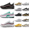97 Sneaker Uomo Donna Running Shoes Undftd Triple Nero Bianco Silver Gold Bullet South Beach Mustard Giallo Trainer Athletic Sport Taglia 36-45