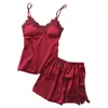 Mulheres para dormir de roupas femininas Sexy Cetin Sling Lingerie Nightdress Underwear