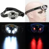 Przenośny Mini LED Headlamp Outdoor Rowerowa Running Head Latarka 3 Tryb Reflektor do łowienia Kemping Polowanie Bateria Zasilana głowica