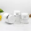 15g 30g 50g cosmetische pot lege acryl crème container vacuüm fles airless hervulbare container pers lotion pomp flessen