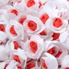 200 pcs 3cm mini cor dupla arte artificial PE espuma rosa flor cabeça para decoração de casamento DIY artesanal falso artesanal de bola