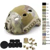 Tactical Airsoft PJ 빠른 헬멧 야외 장비 Paintabll Shooting Head Protection Gear ABS 간단한 버전 NO01-010