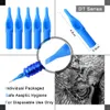 200 PCS MIX Tattoo Tips Needles Cap Boquillas Tatuajes mezcla agujas y punteras de tatuar blastic fore buse tatouage214b