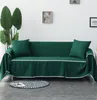 Senaste 215 * 260cm Solid Färg Tyg Sofa Cover Sofa Cover Kombination Sofa Universal Handduk Full Cover Support Anpassning